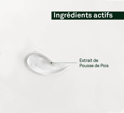 Pea shoot extract texture – serum swatch.