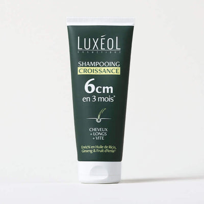 Hair Growth Shampoo tube on white background.