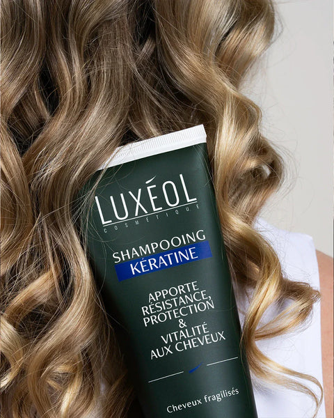 Luxéol Strengthening Shampoo - clinically proven to fortify and strengthen weak, fragile hair from first use with keratin formula