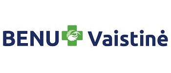 BENU Vaistine logo on valgel taustal