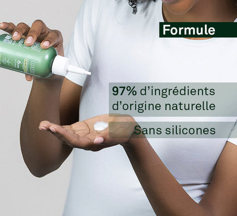 Luxéol Growth routine visual: conditioner with claims of +7076 hairs in anagen phase after 3 months.